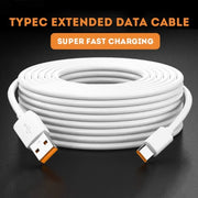 66W USB TYPE-C Fast Charge Cable 3M 5M 8M 10M 12M USB C Device Micro USB Android Charging Cable for Huawei Xiaomi Samsung Camera